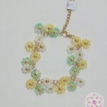 Pulsera chaquira amarillo y verde