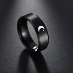 hip hop retro geométrico acero inoxidable anillos