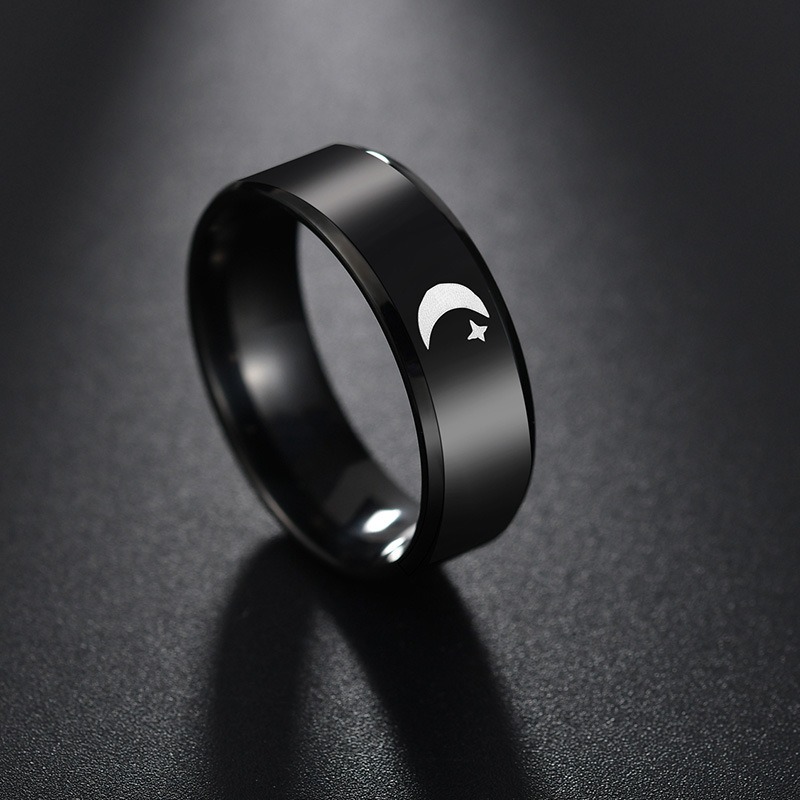 hip hop retro geométrico acero inoxidable anillos